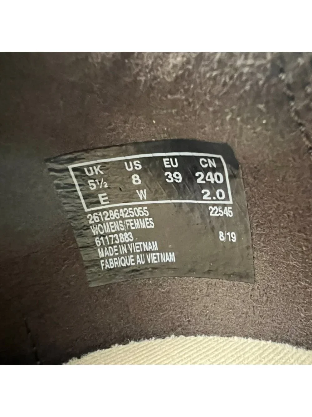 Clarks Womens Emslie Warren Zip Ankle Bootie Button Brown Leather size 8W Wide